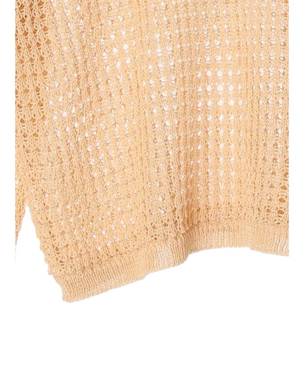 earth music&ecology レーシーニットプルオーバー Orange