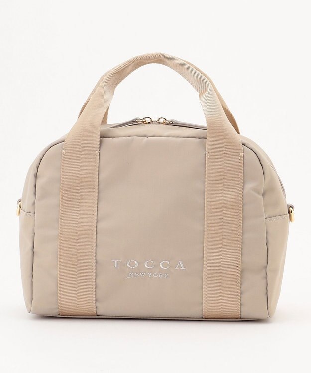 TOCCA 【WEB＆一部店舗限定】【撥水・サスティナブル素材】CIELO MINI BOSTON ボストンバッグ ベージュ系1