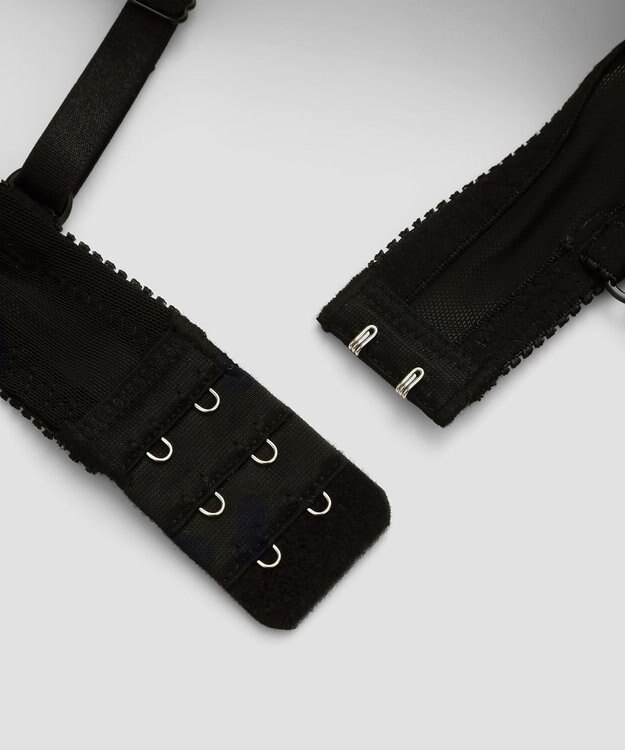 San-ai Resort（三愛水着楽園） シアードットチュール　ブラジャー＆ショーツセット【northerly】 BK×WH