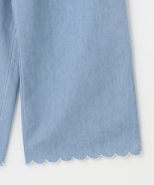 ANY KIDS デニム ワイド パンツ ブルー