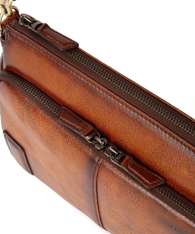 ACE BAGS & LUGGAGE LO HOMME PRESSE アルカイック 本革 日本製 ショルダーバッグ 横型 71881 ロ・オム・プレッセ ブラウン