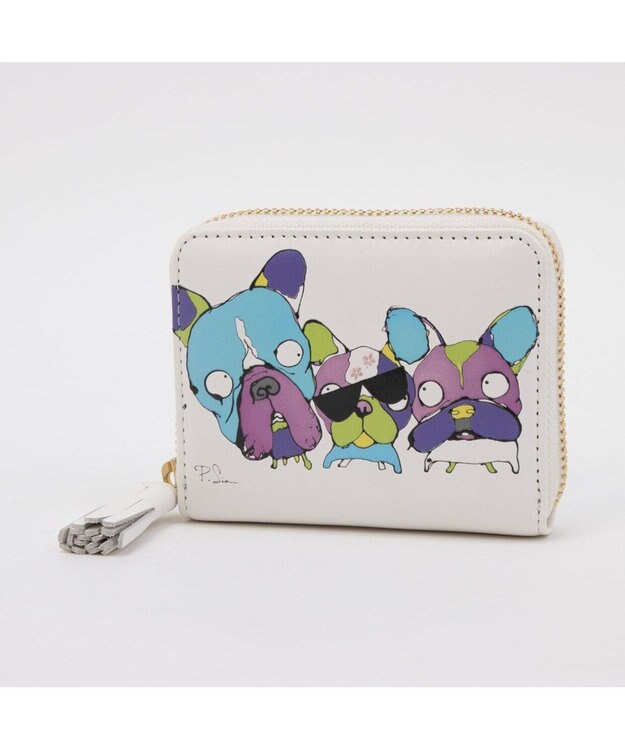 UNBILLION ペルケ perche × 髙嶋シオンコラボ ・ジャバラカードアートウォレット ホワイト