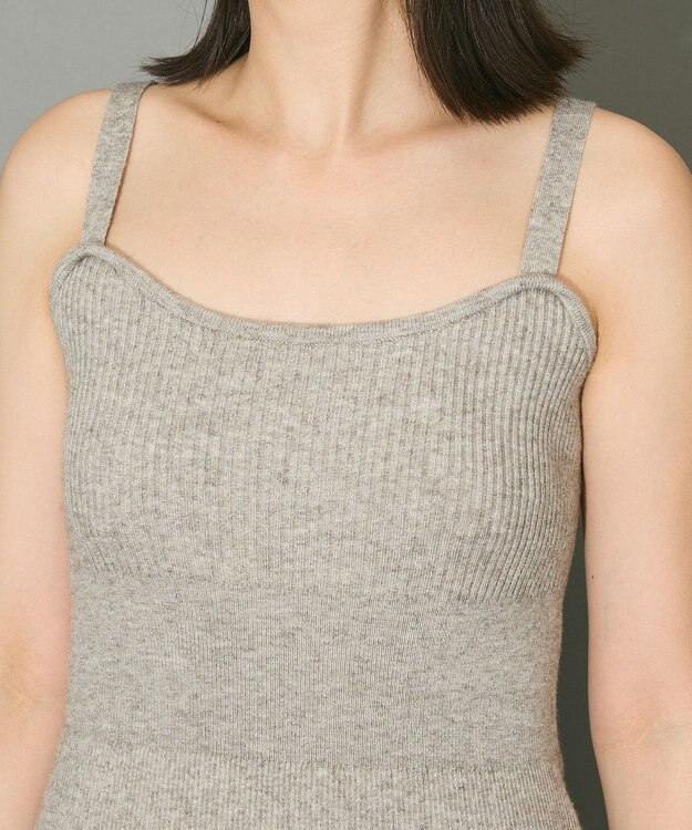 Green Parks ボレロ付ニットワンピース Light Gray