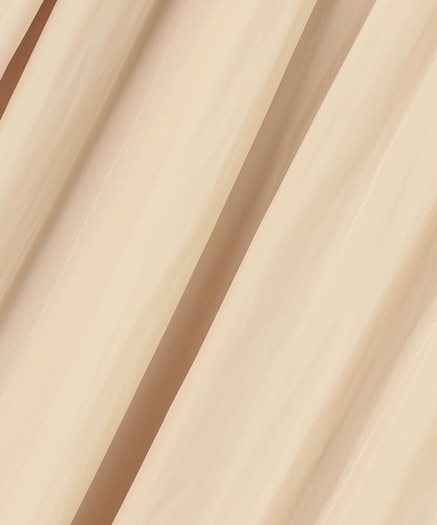 自由区 【セットアップ可/洗える】ブライトサテンライト ギャザーパンツ ベージュ系