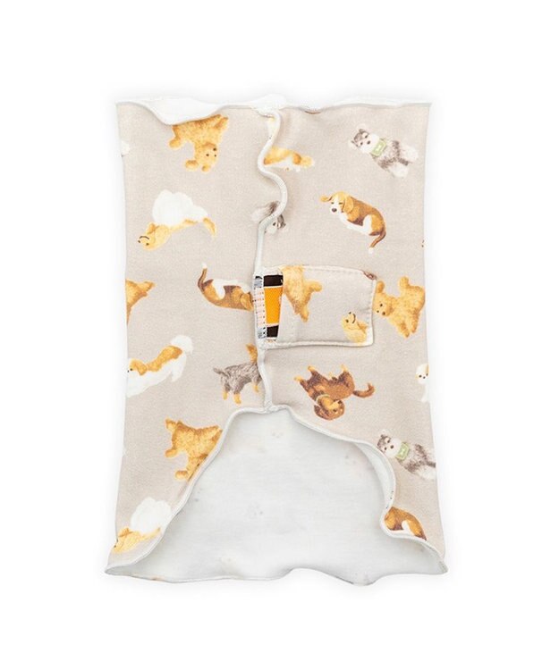PET PARADISE ペットパラダイス makokoro ペティヒート 腹巻 《犬柄》 超小型犬 小型犬 グレイッシュベージュ