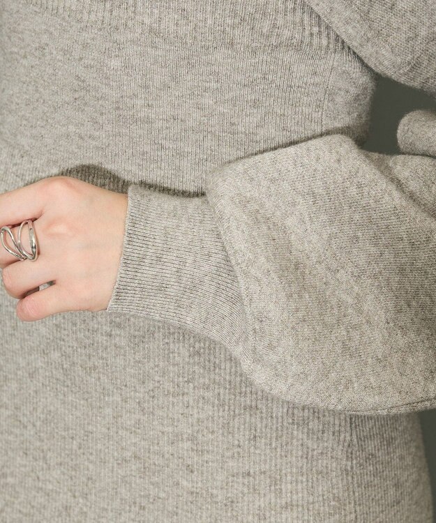 Green Parks ボレロ付ニットワンピース Light Gray