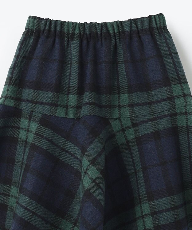 ANY KIDS タータンチェックスカッツ グリーン系チェック