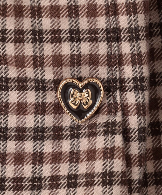 ANY KIDS チェックショートパンツ ブラウン