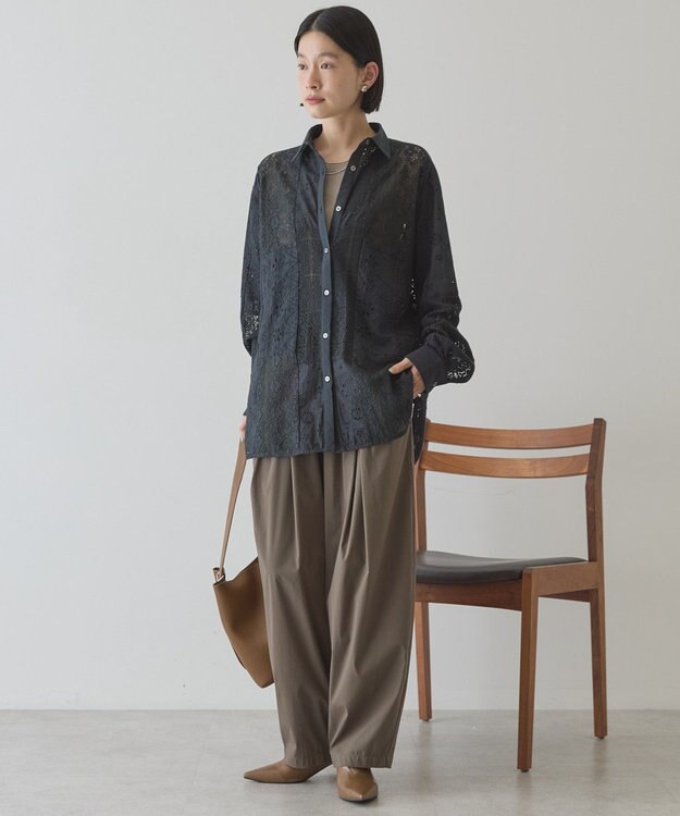 AMERICAN HOLIC ナイロンドロストタックパンツ Khaki