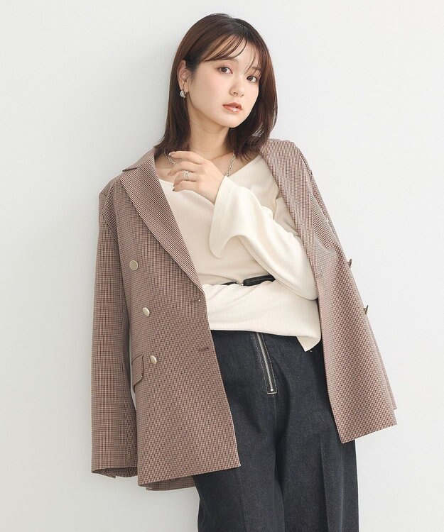 earth music&ecology テーラードジャケット Check