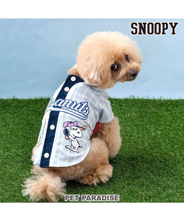 PET PARADISE スヌーピー ベースボール Ｔシャツ 《グレー》 小型犬 グレー