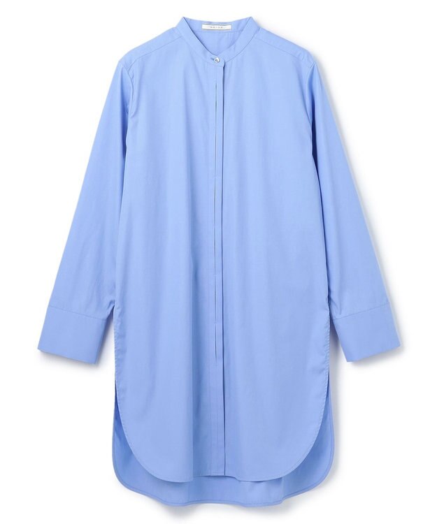 BEIGE， 【洗える】BICON / ロングシャツ Sax