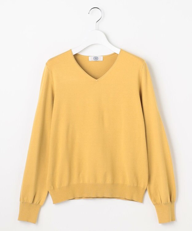 J.PRESS LADIES 【人気のため新色追加】PRINCE Vネック ニット イエロー系
