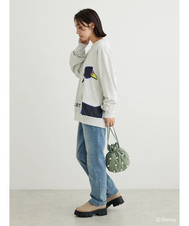 Green Parks Villains／フロントアート裏毛プルオーバー Oatmeal