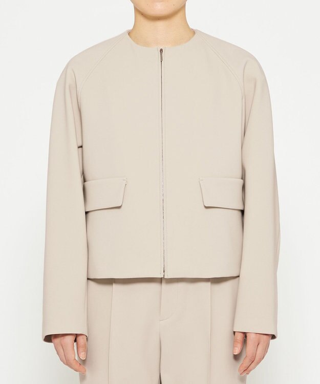 uncrave 【撥水・洗濯機洗い可】プルーフ ダブルクロス ブルゾン（uncrave WHITE） グレージュ