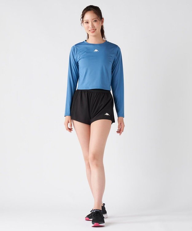 OP／FILA 【Kappa】ショート丈 マルチスポーツTシャツ ブルー