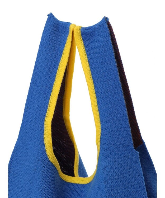 Green Parks ｍｉｆｆｙ／ジャガードニットバッグ Blue