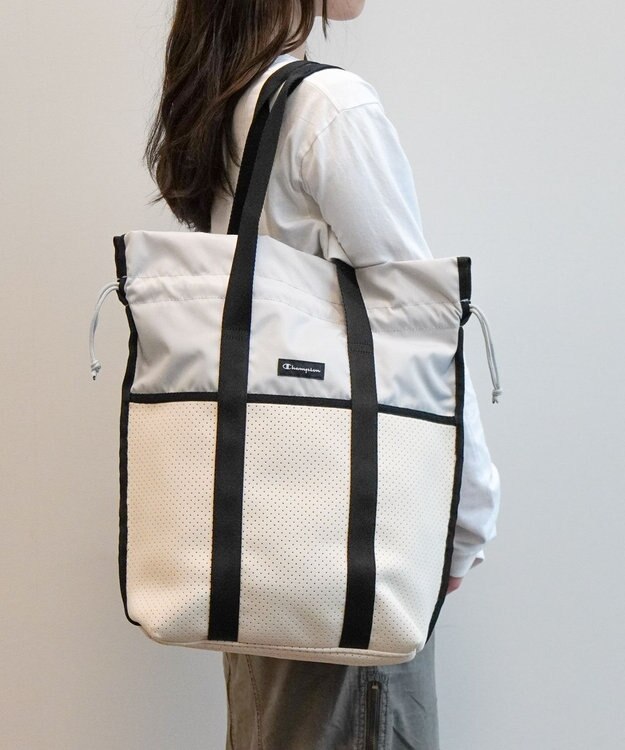 ACE BAGS & LUGGAGE Champion ネオ トートバッグ ネオプレーン素材 15L 63854 チャンピオン 巾着 アイボリー