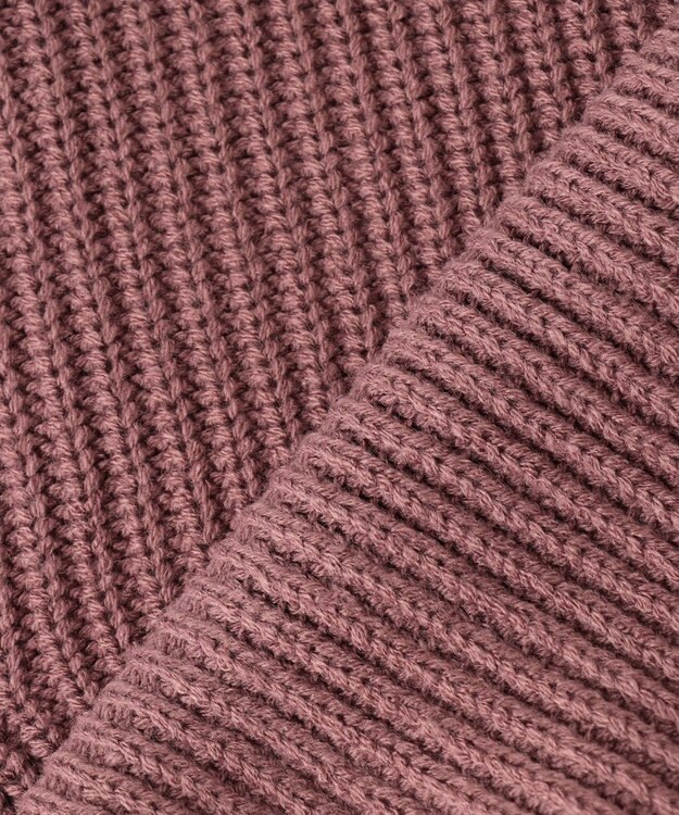 Feroux 【洗える】サイドケーブルバルキー カーディガン ピンク系