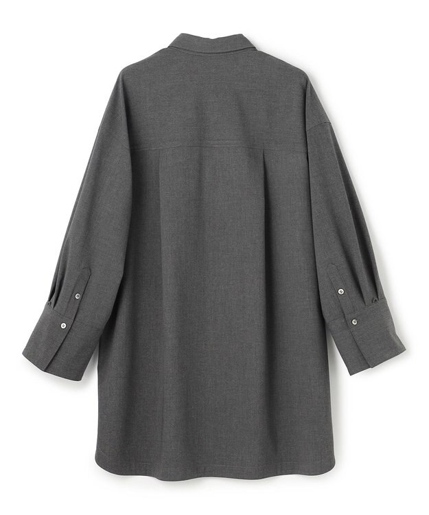 uncrave TRツイル BIGシャツ チャコール