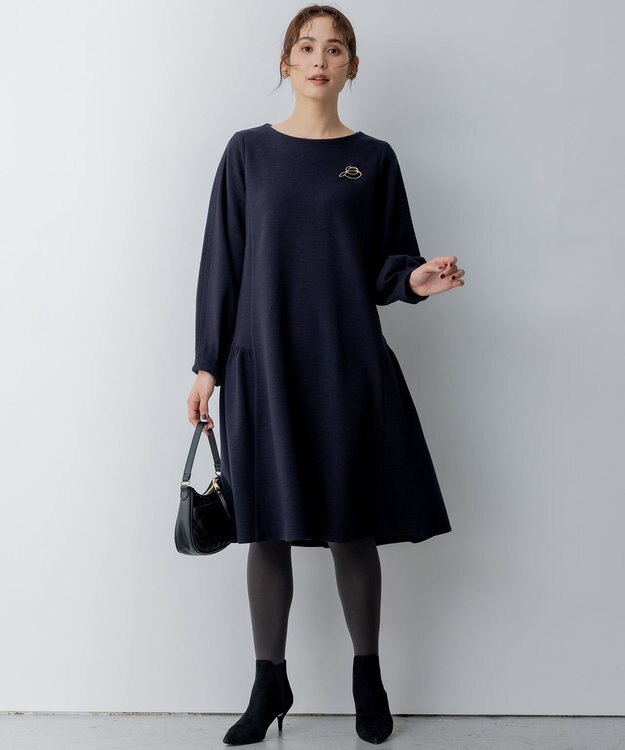 組曲 【WEB限定】ティアードリトルワンピース ネイビー系