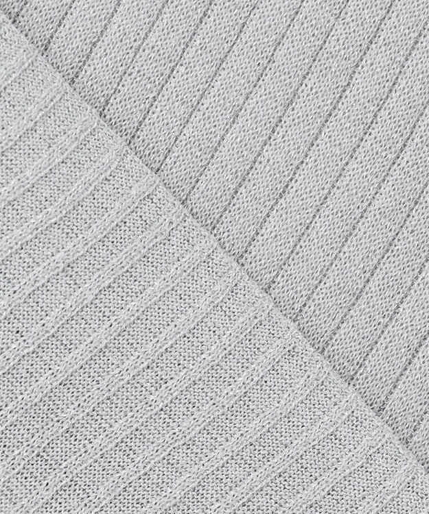 uncrave 【手洗い可】ラメ シアー ハイネック ニット（uncrave STANDARD） シルバー