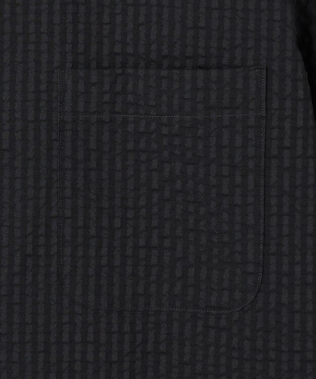 GOTAIRIKU リラックスシルエット【高通気性/吸水速乾】ドッツエアー クールマックスサッカーシャツ ブラック/26年新色