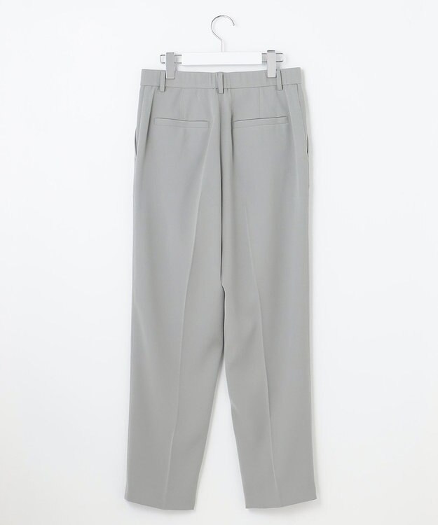 自由区 【XSサイズ～/洗える】ダブルフェイススーティング テーパードパンツ セージ