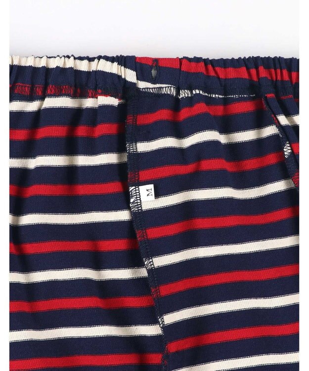 une nana cool 【綿100%】トリコロールパジャマ レッド