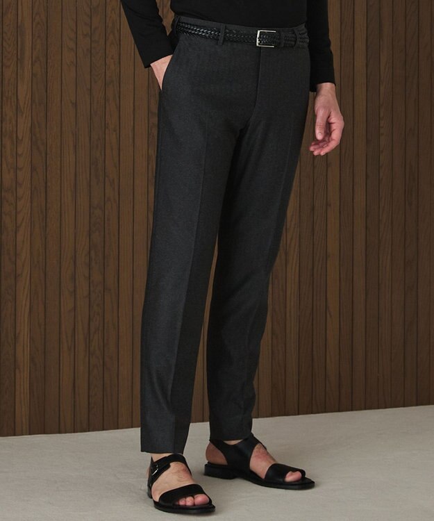 GOTAIRIKU セットアップ対応【カイテキ７機能】ドライジャージー パンツ_ヘリンボーン柄(26年モデル) グレー×ヘリンボーン柄