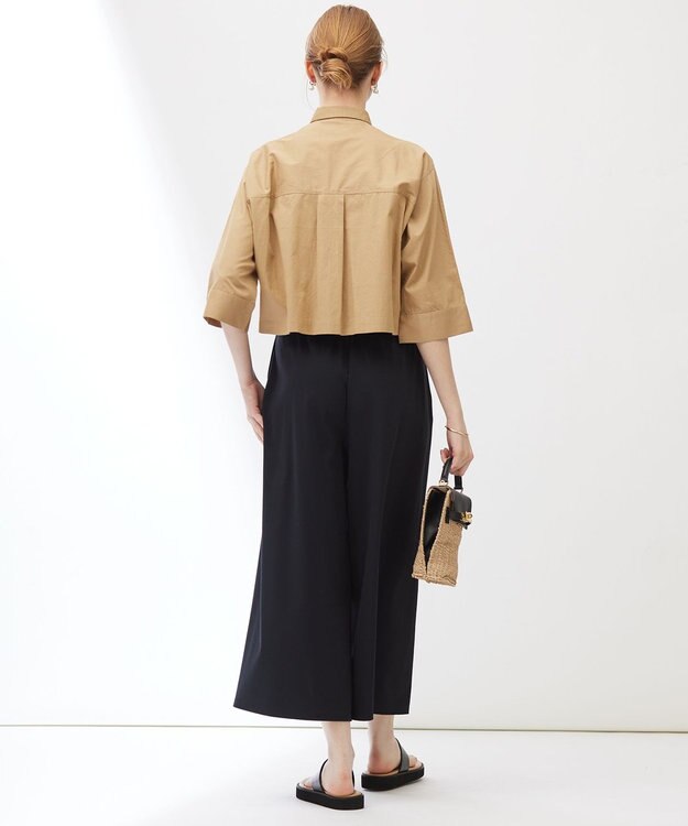 23区 【Indian Factory】ツイストスムースジャージー ワイドパンツ ブラック系