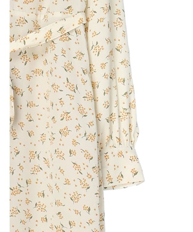 earth music&ecology キンモクセイ柄ワンピース Beige