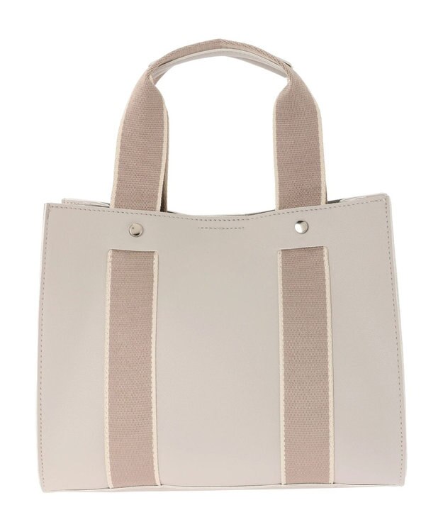 Green Parks ・Ｃｕーｓｈｕｔ　テープスクエアトート Gray Beige