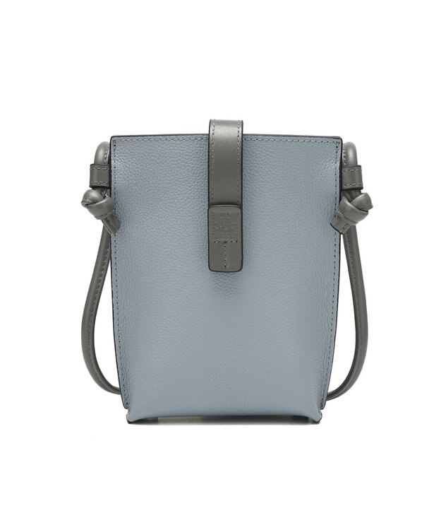 style code 【PADMA/パドマ】ベルトデザイン　シュリンクレザーマルチポシェット ブルーグレー