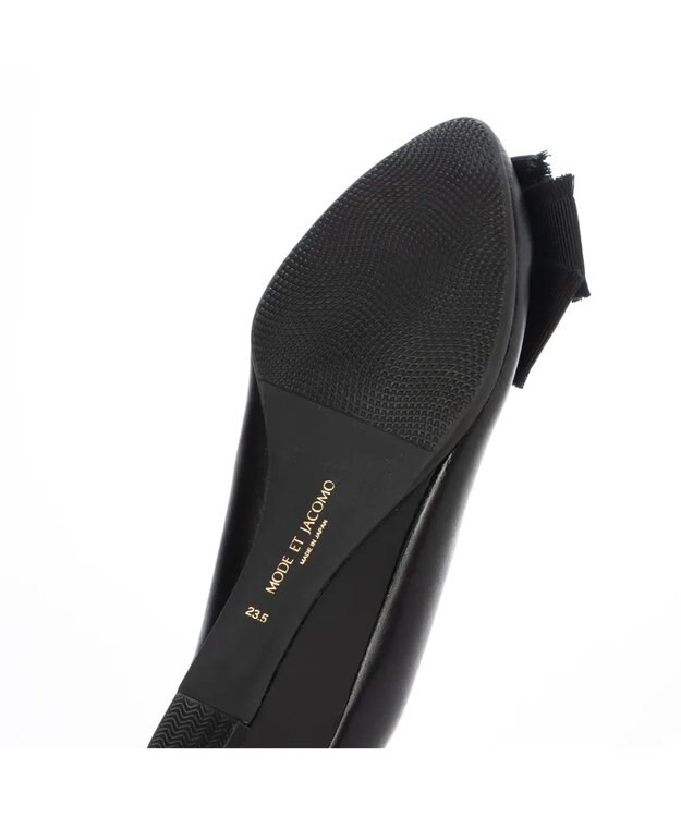 MODE ET JACOMO <MODE ET JACOMO>２WAYリボンコサージュウエッジパンプス ブラック