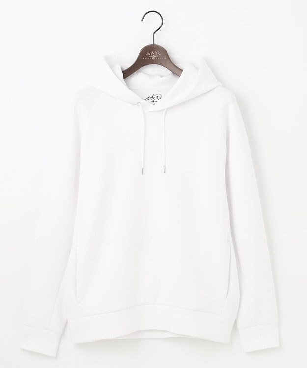 JOSEPH ABBOUD MOUNTAIN 【軽量/ソフト/イージーケア】ソフトダンボール ニット パーカー ホワイト系