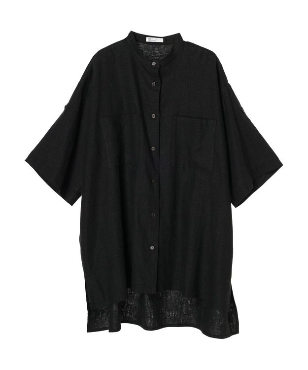 CRAFT STANDARD BOUTIQUE 【キナリノ別注】リネンレーヨンWポケットシャツ Black
