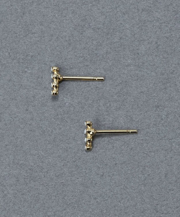 Phoebe 〈金属アレルギー対応〉タイニーコスモビジューピアス　小粒/小さい/小さめ/セカンドホール ゴールド