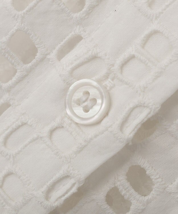 AMERICAN HOLIC 刺繍ショート半袖シャツ Off White