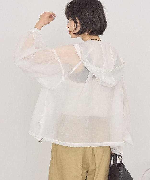 AMERICAN HOLIC シアーリップストップブルゾン Off White