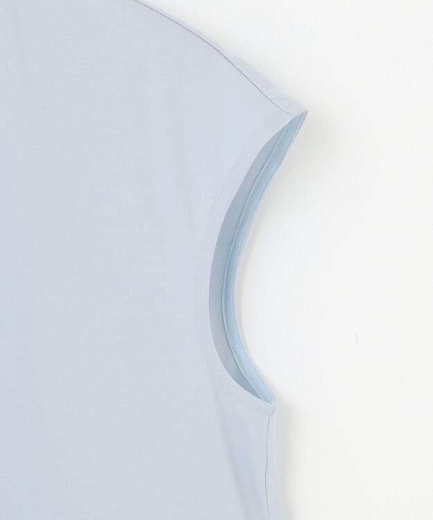 組曲 【WEB限定】プレーティング天竺ティアード カットソー サックスブルー系