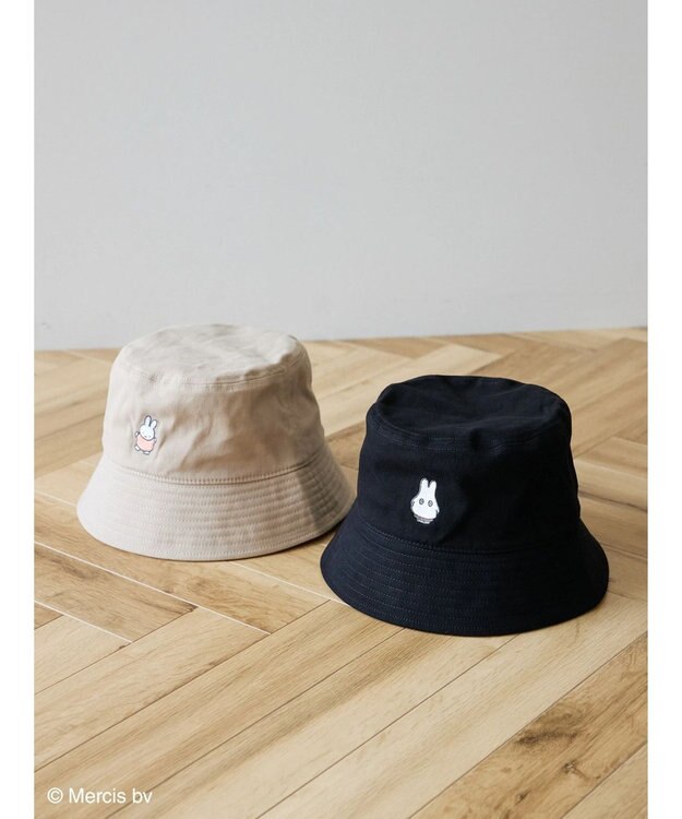 Green Parks ｍｉｆｆｙ／ツイル刺繍バケットハット Black