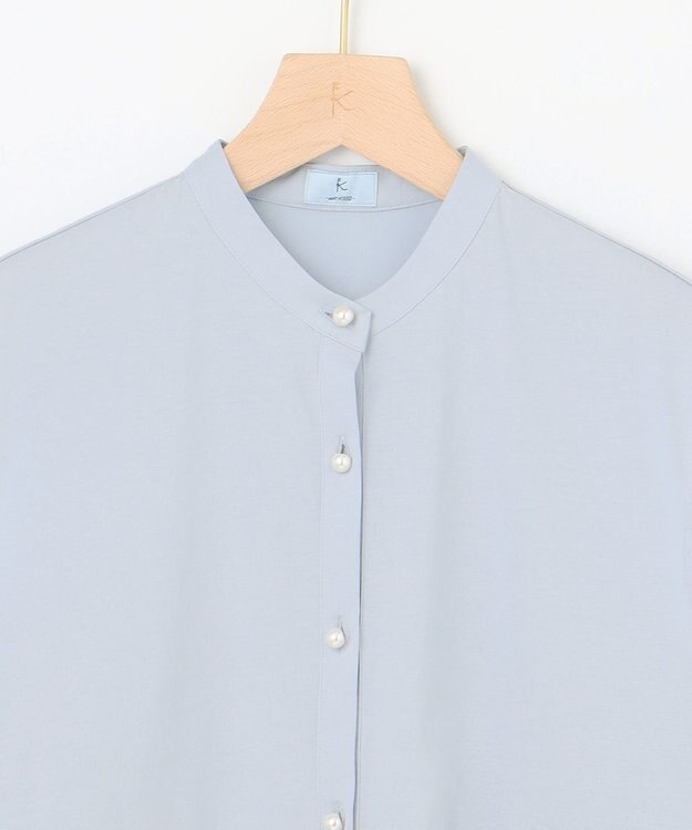 組曲 【WEB限定】プレーティング天竺ティアード カットソー サックスブルー系