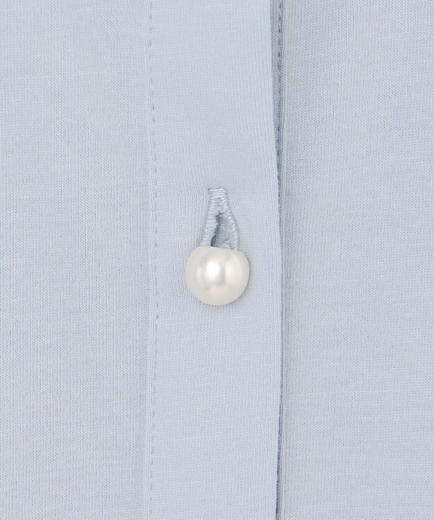 組曲 L 【WEB限定】プレーティング天竺ティアード カットソー サックスブルー系