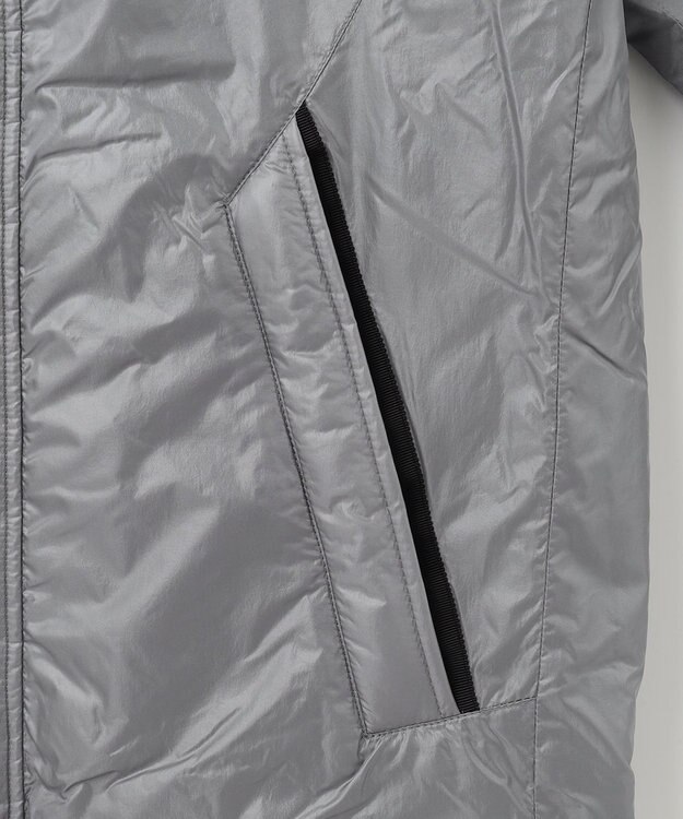 23区GOLF 機能中綿採用【MEN】【撥水】ナイロンタフタ フーテッド ブルゾン ライトグレー系