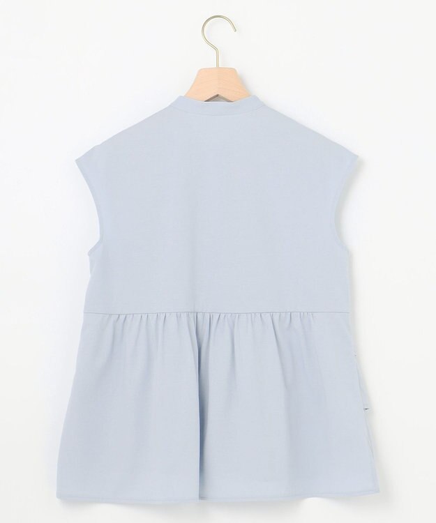 組曲 【WEB限定】プレーティング天竺ティアード カットソー サックスブルー系