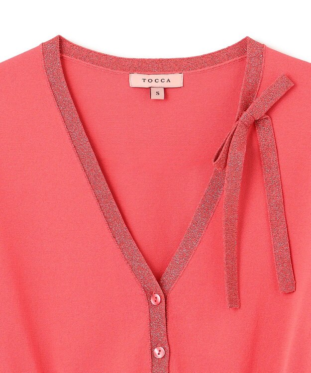TOCCA SWEET TIE カーディガン ストロベリー系