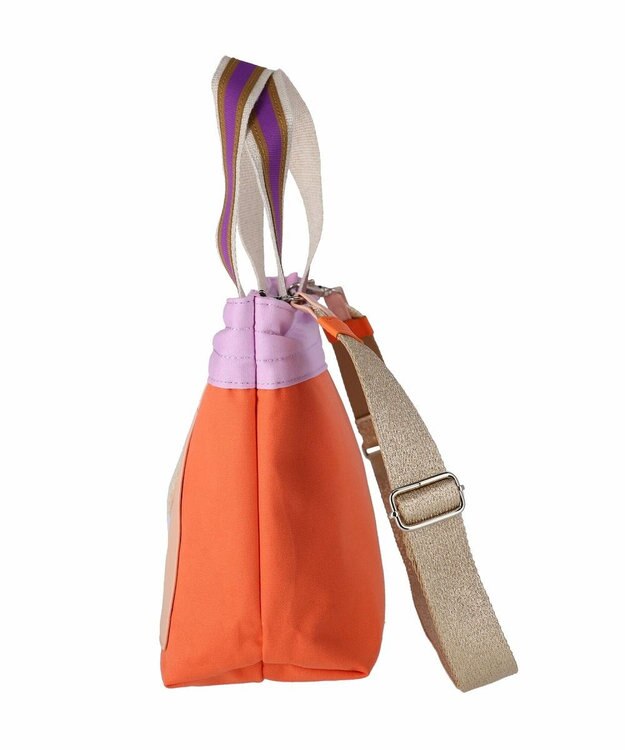 tsumori chisato CARRY キラミックスコンビ トートバッグ 2wayショルダー ネコ Sサイズ オレンジ