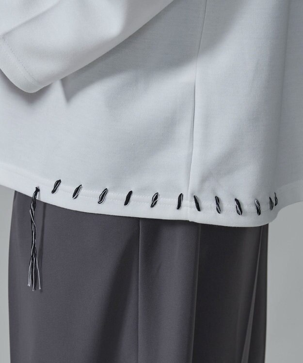 WEGO グラフィックステッチT（LS） ホワイト