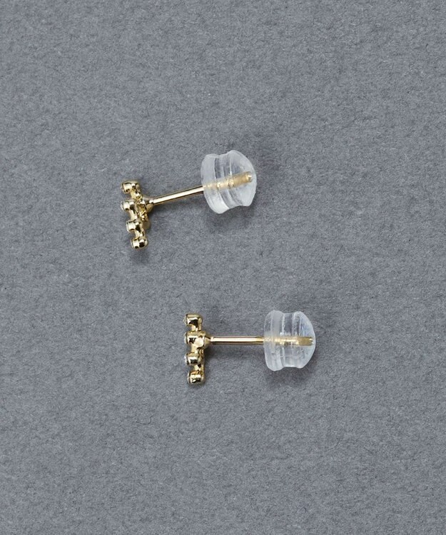 Phoebe 〈金属アレルギー対応〉タイニーコスモビジューピアス　小粒/小さい/小さめ/セカンドホール ゴールド